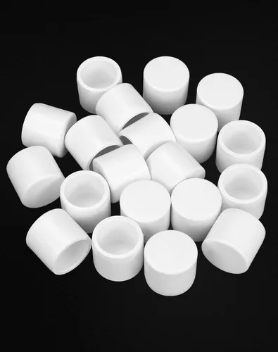 Miniatura 2 de QWORK Tapón de PVC para tubo de extremo, paquete de 20 piezas, 1/2" grado para muebles SCH40, tapón de tubo, conector de enchufe externo, blanco