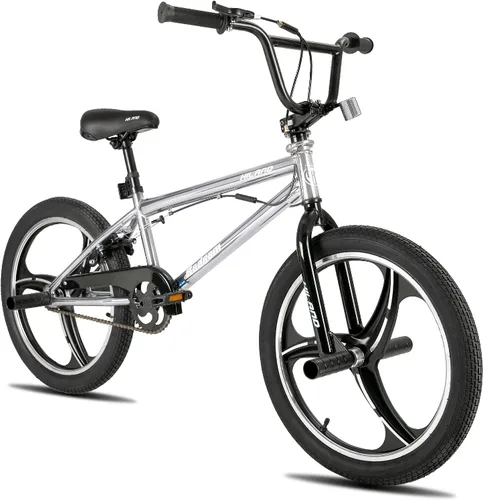Miniatura 16 de Hiland - Bicicleta BMX de 20 pulgadas para niños y niñas de 5 a 12 años, giro de 360 grados, 4 clavijas, bicicleta BMX de una velocidad para niños