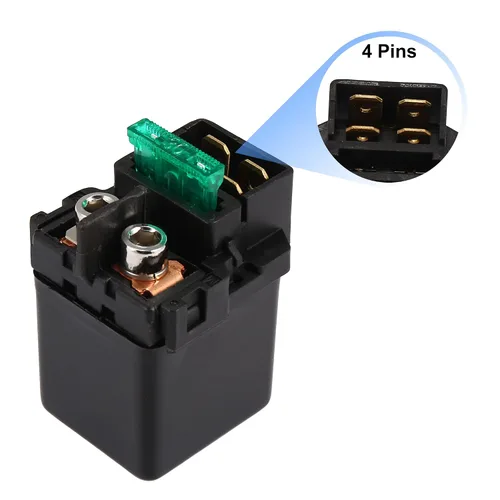 Miniatura 3 de Motoforti Reemplazo de relé solenoide de arranque para motocicleta moto negro