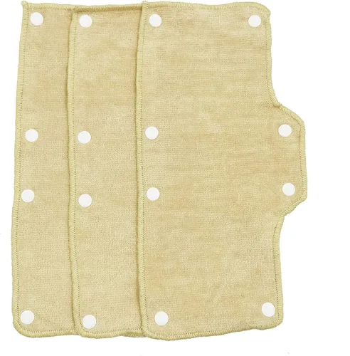 Vincha transpirable color beige para casco protector, forro lavable de terciopelo de algodón con vellón, marca NAEE, enganche (3 unidades)