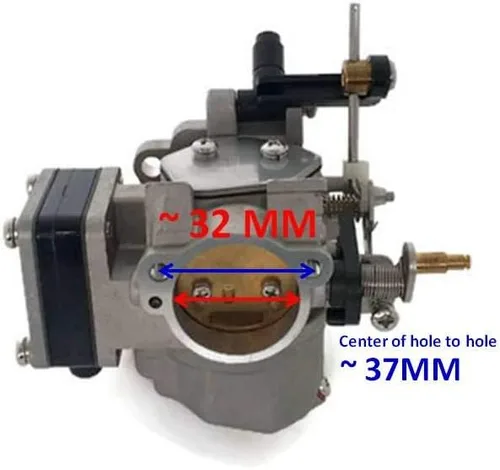Miniatura 2 de Motor de barco 6E8-14301-00 6E8-14301-01 02 03 04 05 Carburador Assy para Yamaha fuera de borda 9.9, 13.5, 15 caballos de fuerza motor de barco de 2
