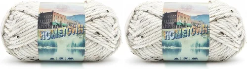Miniatura 19 de Lion Brand Yarn Hometown - Ovillo de lana súper voluminoso para tejer, ganchillo y manualidades, 1 unidad, Phoenix Azalea