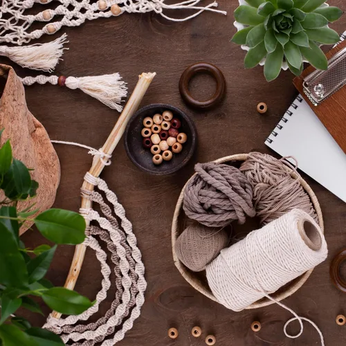 Miniatura 5 de LEISURE ARTS Kit de macramé para plantas, kits de macramé para adultos principiantes, kit de colgador de plantas, kit para principiantes, kit