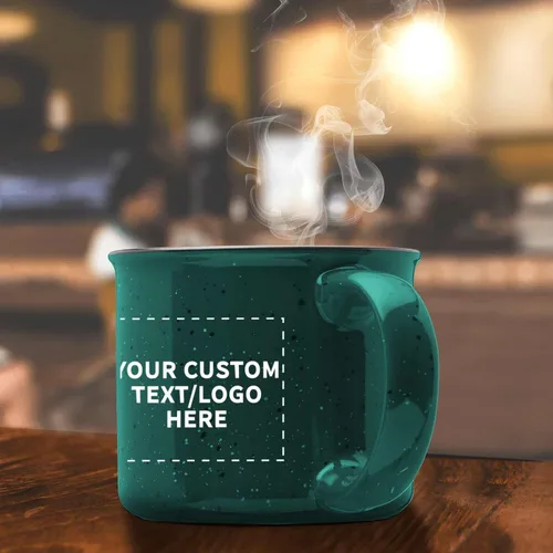 Miniatura 8 de DISCOUNT PROMOS Tazas de Café de Cerámica Personalizadas para Fogata de 13 oz. Juego de 100, Paquete Personalizado a Granel - Perfecto para Té