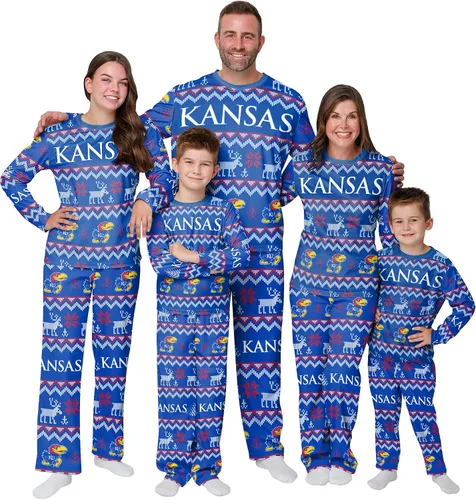 Miniatura 24 de FOCO - Conjunto de pijama familiar a juego con estampado llamativo del equipo de la NCAA, para unisex-adulto