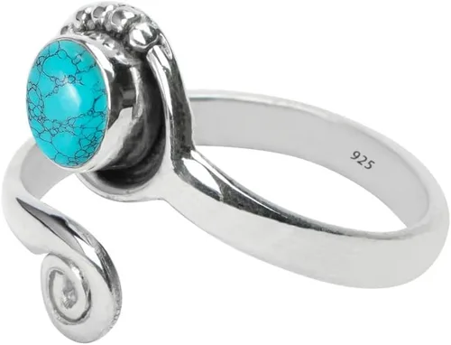Miniatura 39 de Gemstone Stone Toe Ring 925 Sterling Silver Feet Body Jewellery Handame Toe Ring Gemstone Adjustable Toering For Girls Women Gift Jewellery