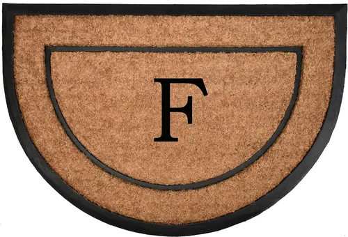 Miniatura 63 de Home & More Calloway Mills - Felpudo con monograma de medio círculo, letra (M, 24 x 36 pulgadas)