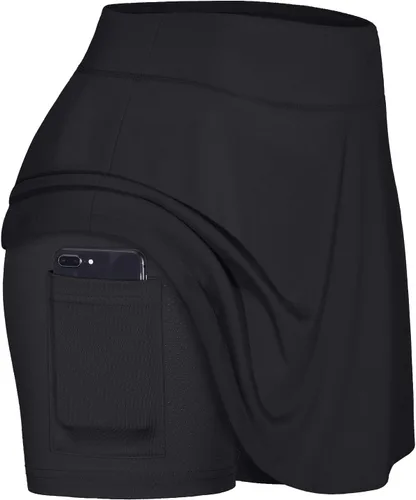 Miniatura 2 de Blevonh - Falda de tenis para mujer con bolsillo, para correr o jugar golf