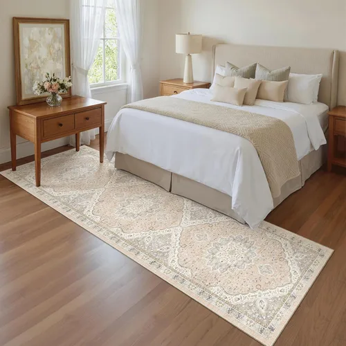 Miniatura 120 de Madane Tapete lavable de 2 x 10 pies para pasillo, cocina, recibidor, clásico, suave, antideslizante para interiores, casa de campo, baño, sala