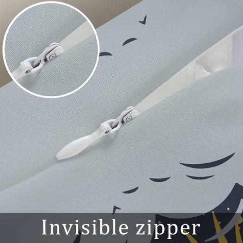 Miniatura 5 de T&H XHome Fundas de almohada con diseño de cohete para niños, para exploración del espacio exterior, nave espacial, sofá, dormitorio, suave