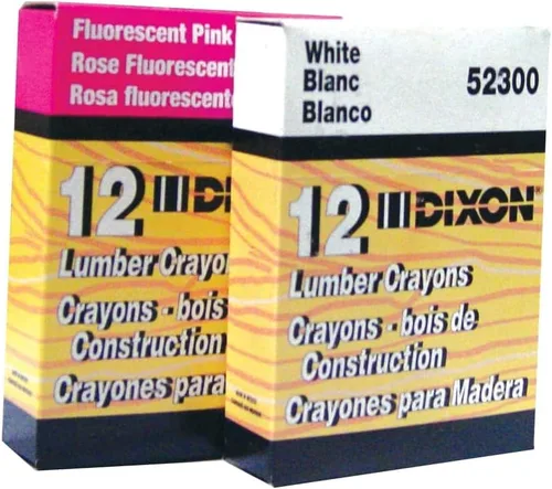 Miniatura 2 de Dixon 52600 Lápices de marcado de madera, rosa fluorescente, paquete de 12