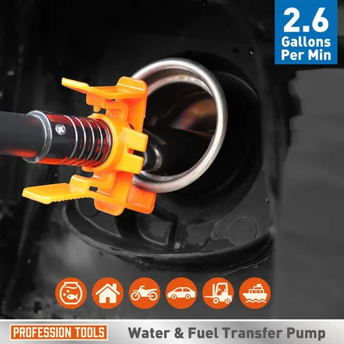 Miniatura 3 de Amartisan Bomba de Transferencia de Combustible Portátil Alimentada por Batería - bomba de gas para Gas, Combustible, Diésel, Transferencia de Agua