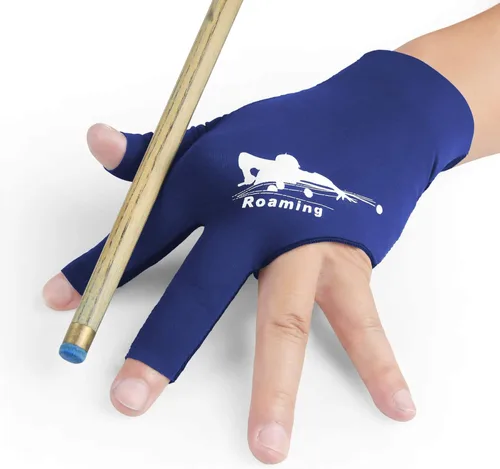 Miniatura 13 de Guantes de billar Roaming de secado rápido y transpirables, guante para billar, billar francés, taco de snooker, opción para mano izquierda