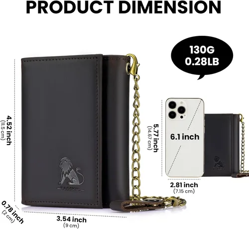 Miniatura 5 de BAIGIO Cartera Mem, Marrón oscuro, Casual