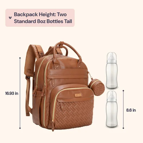 Miniatura 84 de BabbleRoo - Mochila para pañales - Bolso de viaje con artículos esenciales para bebés - Mochila multifunción resistente al agua, bolso de viaje