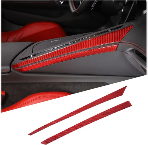 Miniatura 16 de TOYCIDFG Caja de almacenamiento para panel de palanca de cambios de consola central de automóvil, cubierta lateral para Chevrolet Corvette C8 Z06
