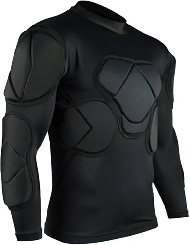 Miniatura 5 de Conjunto de equipo de protección de fútbol acolchado para hombre, traje de entrenamiento para fútbol, baloncesto, paintball, protector de costillas