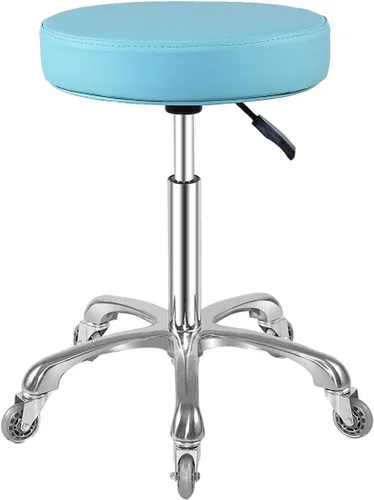 Miniatura 13 de Ainilaily Taburete Rodante con Ruedas Hidráulico de Servicio Pesado para Tienda Cocina Trabajo Pestañas Tatuaje Laboratorio Médico Guitarra, Silla