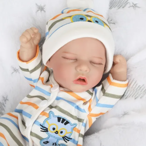 Miniatura 5 de CARANOVO Muñecas Reborn de bebé realistas - Muñeca de bebé realista de vinilo de cuerpo completo de 12 pulgadas recién nacida que duerme, muñeca