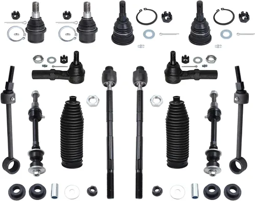 Miniatura 242 de Detroit Axle – Kit de suspensión delantera para Hyundai 2013-2018 Santa Fe 2 enlaces de barra de estabilizador 4 varillas de amarre interiores