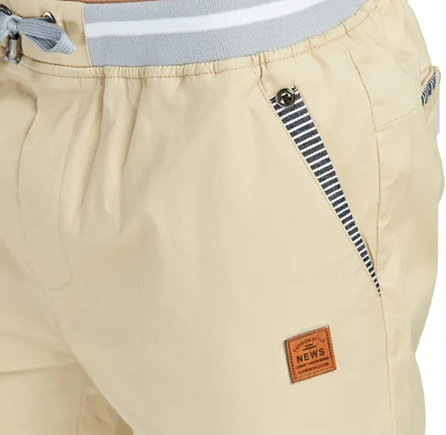 Miniatura 3 de Tansozer - Pantalones cortos para hombre estilo casual corte clásico con cordón pantalones cortos de playa de verano con cintura elástica y bolsillos
