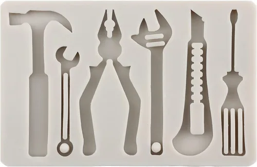 Miniatura 5 de Herramientas manuales de silicona, herramientas de construcción, moldes de fondant de chocolate, moldes de llave combinada, moldes para decoración