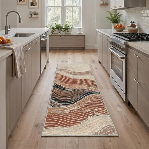 Miniatura 120 de BEIMO Alfombra de pasillo para cocina, alfombra lavable a máquina de 2 x 5 para entrada, alfombras modernas y abstractas suaves, cubierta de piso