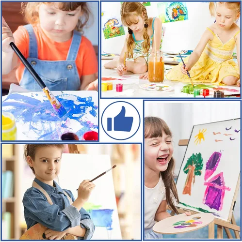 Miniatura 6 de Crtiin 200 hojas de papel de acuarela de 3 tamaños a granel, 5.64 oz, papel de dibujo blanco para acuarelistas, principiantes, manualidades