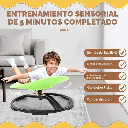 Miniatura 5 de Zhenx Silla Giratoria para Niños Autistas (3-18 Años), Silla Giratoria Sensorial para Adolescentes con TDAH/Autismo – Asiento de 21×19 Pulgadas