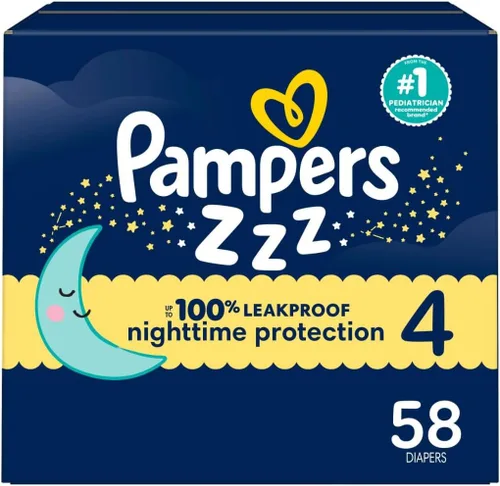 Miniatura 20 de Pampers ZZZ Pañales Nocturnos, Talla 7 (41+ libras), 36 Unidades, Protección Nocturna Pañales Desechables para Bebé, Protección Nocturna contra