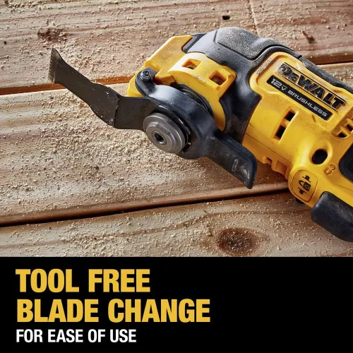 Miniatura 6 de DEWALT XTREME - Herramienta oscilante inalámbrica sin escobillas de 12 V MAX con cuchillas y adaptador, solo herramienta desnuda (DCS353B)