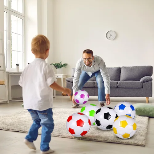 Miniatura 6 de HyDren Paquete de 24 pelotas de fútbol a granel con bomba, pelotas de fútbol oficiales para exteriores, donación de caridad cristiana, regalos