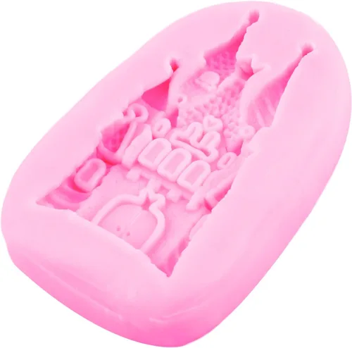 Miniatura 6 de Moldes de silicona para fondant de castillo de cuento de hadas para decoración de tartas, decoración de cupcakes, pasta de goma de caramelo