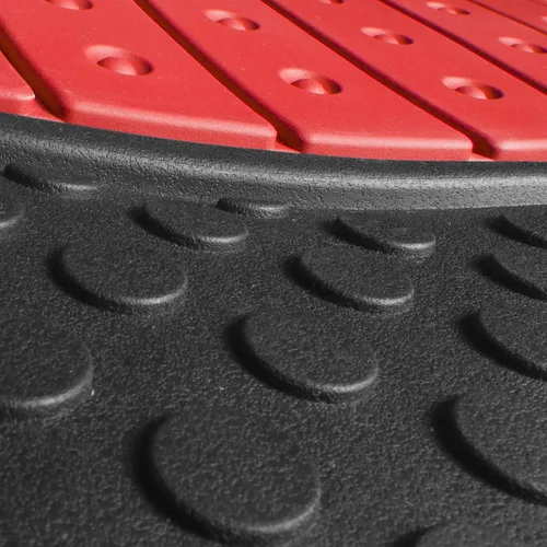 Miniatura 5 de FH Group Alfombrillas de piso para automóvil - Alfombrillas de goma resistentes para autos, juego completo universal, alfombrillas automotrices Rojo