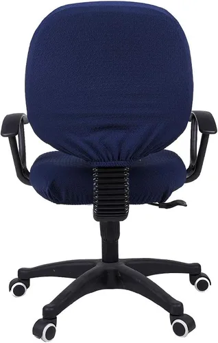 Miniatura 3 de Smiry - Fundas elásticas de jacquard para silla de oficina y computadora, extraíbles, lavables, universales, giratorias para escritorio, protector