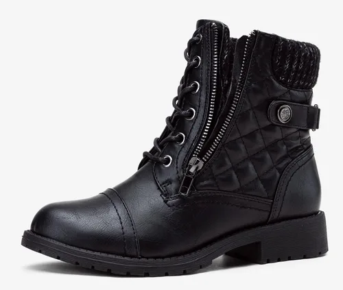 Miniatura 9 de Vepose - Botas de combate a la moda para mujer, altura al tobillo