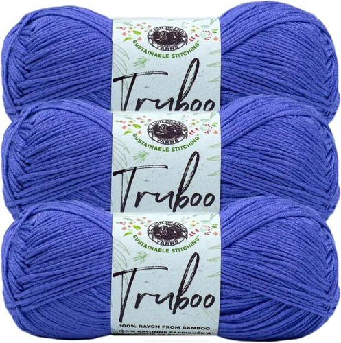 Miniatura 37 de (1 Madeja) Lion Brand Yarn Truboo Yarn, Aguamarina