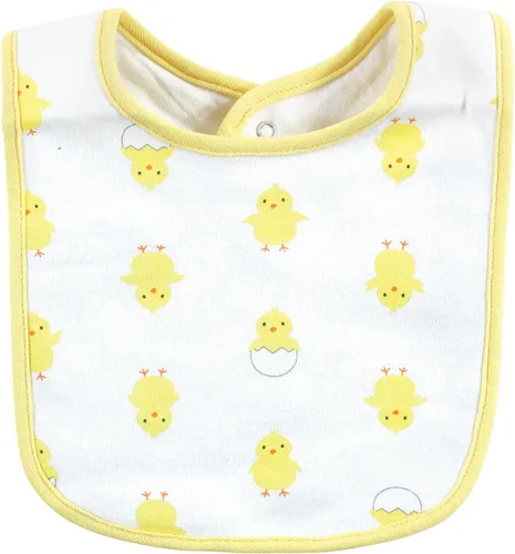 Miniatura 214 de Hudson Baby Conjunto de babero y calcetines unisex de algodón para bebé