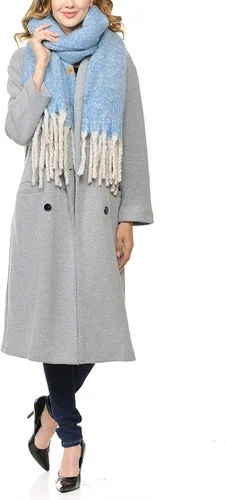 Miniatura 2 de BASICO MaxiI - Bufanda de invierno para mujer, con borlas, manta, bufanda, envolturas y chales