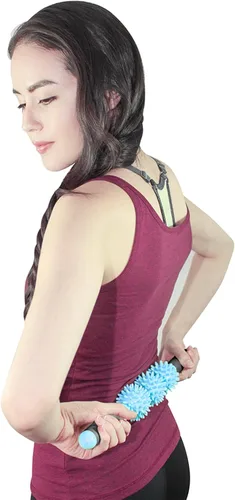 Miniatura 3 de Coolife Fascia Blasting Muscle Roller - Rodillo para masaje muscular, masajeador de celulitis, rodillo para fascia para celulitis y músculos Azul