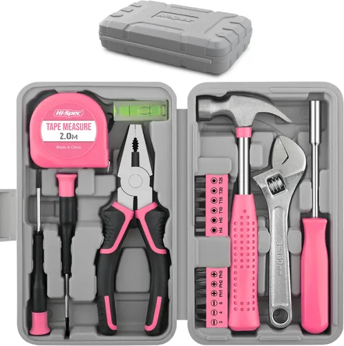Miniatura 10 de Hi-Spec Kit de herramientas, juego de herramientas manuales para el hogar general con caja de almacenamiento, kit de herramientas compacto todo