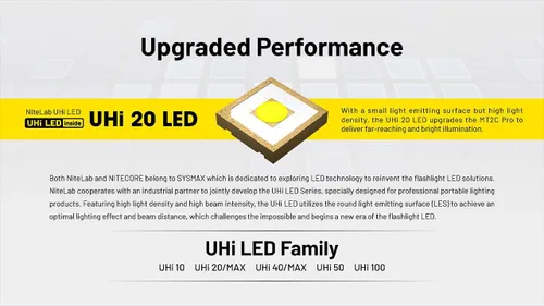 Miniatura 4 de Nitecore MT2C Pro - Linterna EDC de 1800 lúmenes, recargable USB-C, LED de alta eficiencia, larga duración, tiro largo, delgada, ligera