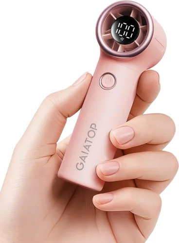 Gaiatop Mini ventilador de mano portátil, 4000 mAh [15 horas de funcionamiento máximo] ventiladores turbo personales tamaño de bolsillo, ventilador