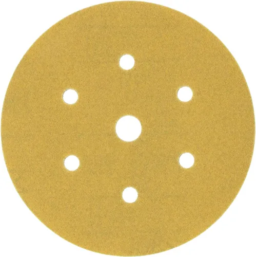 Miniatura 10 de 3M 182 Hookit - 236U Oro 6 pulgadas, P1C, disco de película antipolvo., 3, Dorado