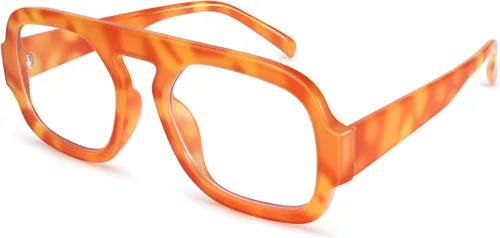 Miniatura 9 de Dollger Lentes de luz azul para mujer, cuadrados, de aviador, bloqueo de luz azul, lentes retro para computadora, TV, juegos, UV400