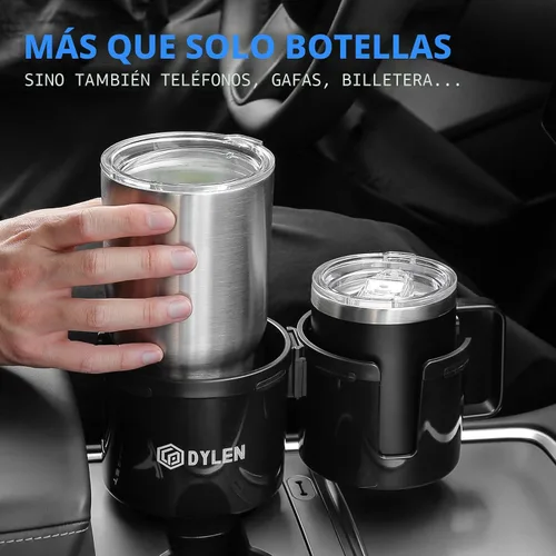 Miniatura 7 de DYLEN Expansor de portavasos para automóvil, extensor de adaptador de portavasos 2 en 1 para automóvil con inserto expandible, se adapta a Yeti