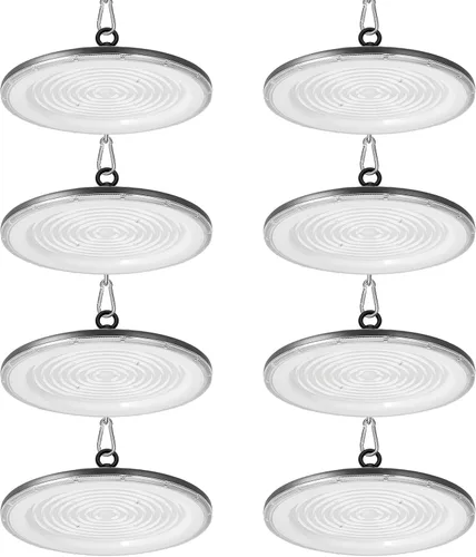 Miniatura 9 de loyal Luz LED de alta bahía, 500 W UFO High Bay Led Shop Lights 6000K 50000LM para almacén, taller, fábrica, gimnasio, garaje, granero, 2024, nuevo