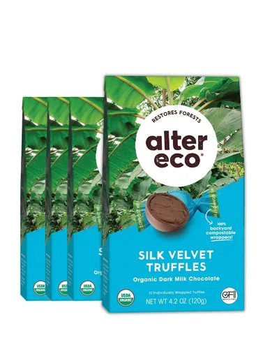 Miniatura 11 de Trufas de chocolate Organic Velvet de Alter Eco, 0.42 onzas (paquete de 60)
