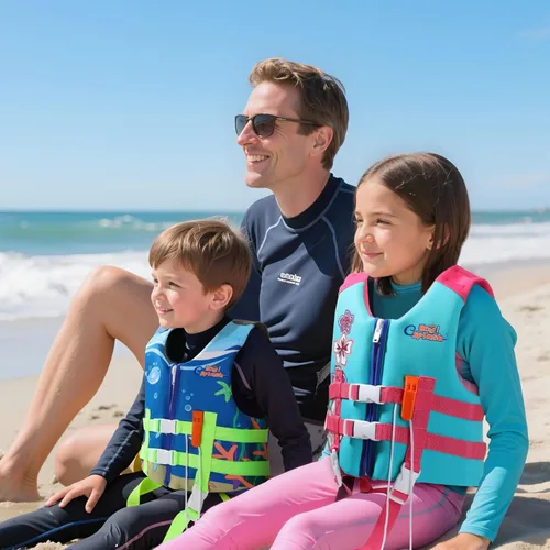 Miniatura 6 de HeySplash Chaleco de natación para niños pequeños, chaqueta de natación para niños de 30-50/50-80 libras, chaleco flotante para niños con correa