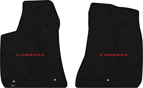 Miniatura 16 de Lloyd Mats Alfombrillas de piso de ajuste personalizado para Dodge Charger RWD 2011-2023 LogoMat Juego de 2 piezas Carbón